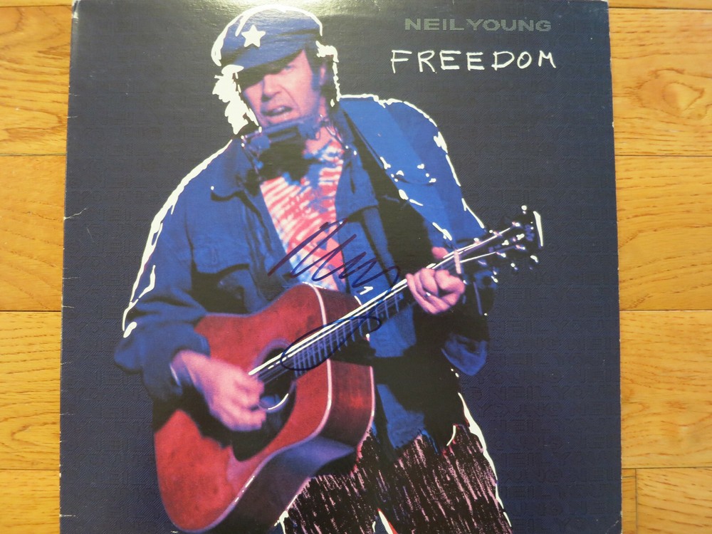 Neil Young signed album ACOA + Proof! Crosby Stills Nash & Young CSN CSNY lp #4