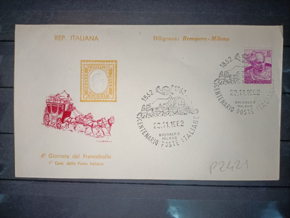1982 FDC ITALY REPUBLIC 4^ STAMP DAY (P2421)