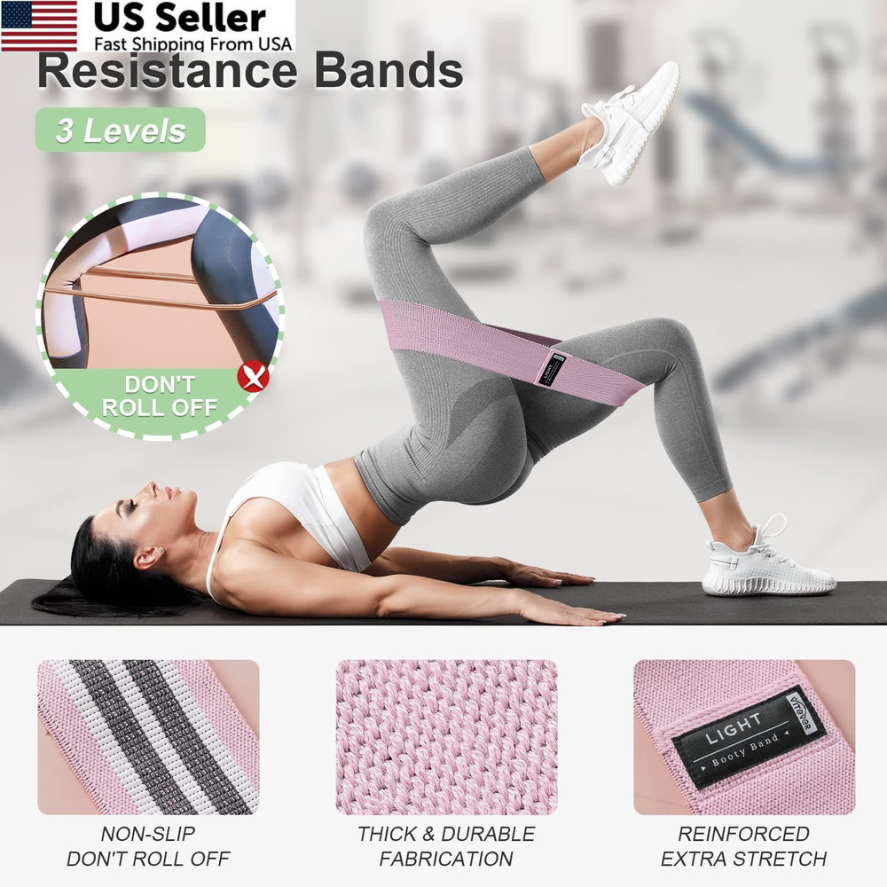 3 Levels Booty Bands Set, Resistance for Working Out, Exercise Light