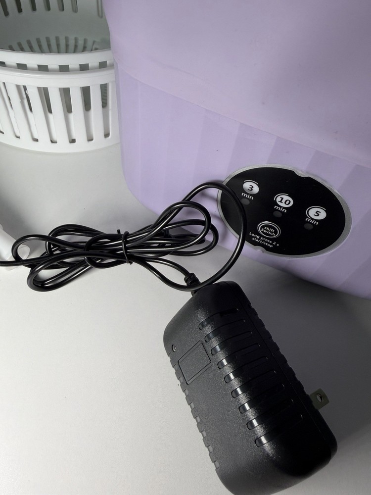 Mini Folding Portable Washing Machine Purple, Dehydration Mode, Timer Settings