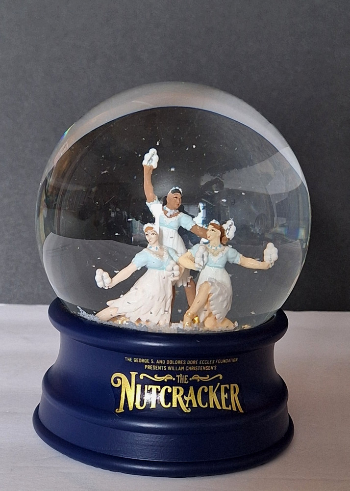 NutCracker Snowflake Snow Globe Ballet West 2025 5" T 4" W