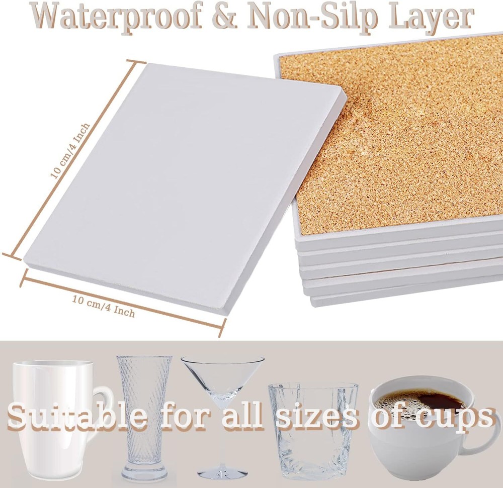 Custom Coasters with Ceramics Personalized Coasters for DIY Customize Picture