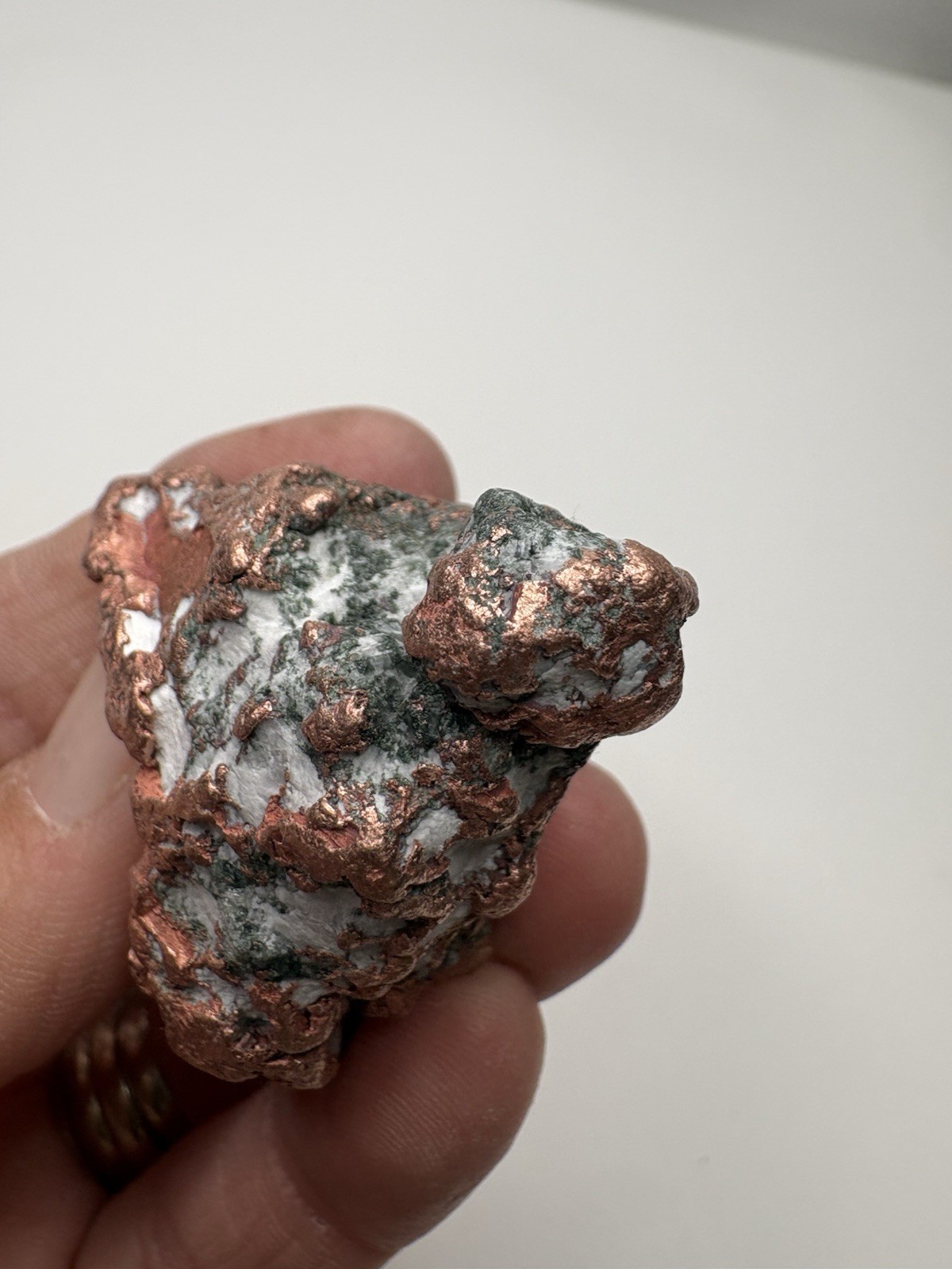 Pure Copper Rock Nugget Native Mineral Display Jewelry Specimen Upper Michigan