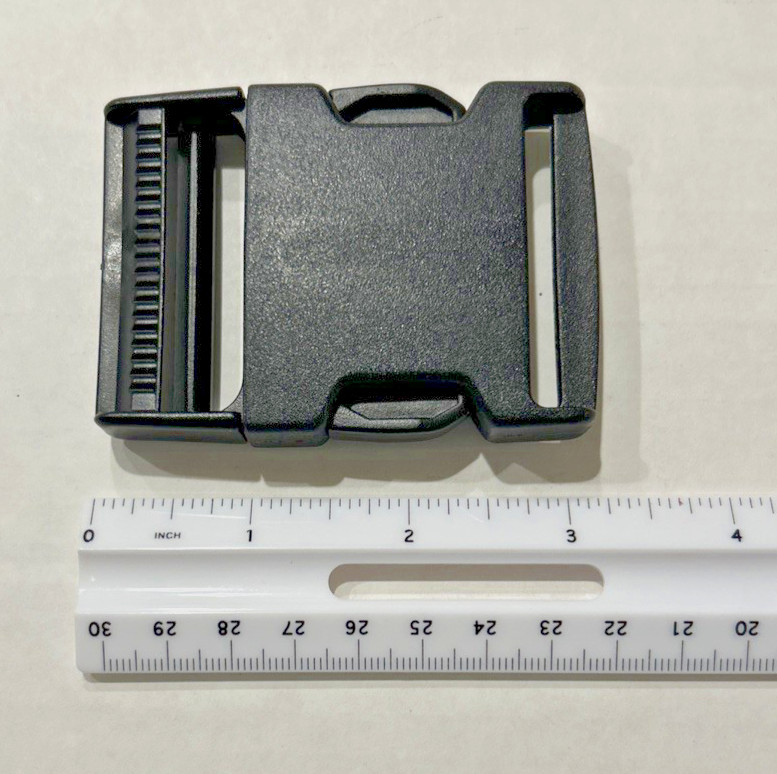 Large 2” plastic heavy duty quick connect release buckle clasp strap closure