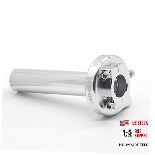 New Throttle Grip Replacement High Performance Adjustable Modified silver