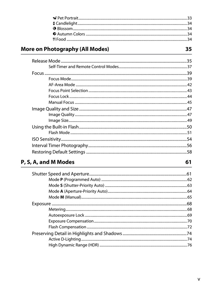 Nikon D5100 — Reference Manual User Guide — 1/2 Size, 5.5" x 8.5" Small Compact