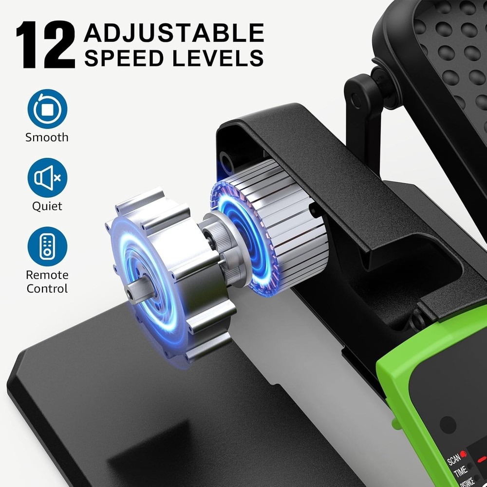 -018 Under Desk Elliptical 12 Speed 5 Modes Mini Motorized Leg Exerciser While