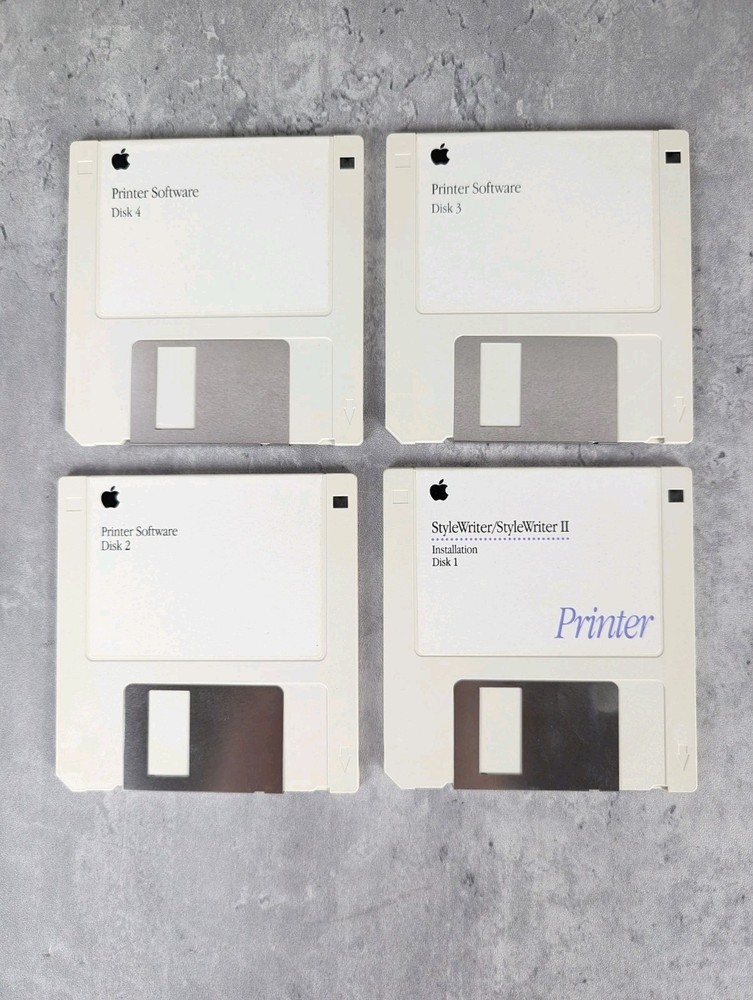 Apple StyleWriter/StyleWriter II Installation Floppy Set TESTED READABLE