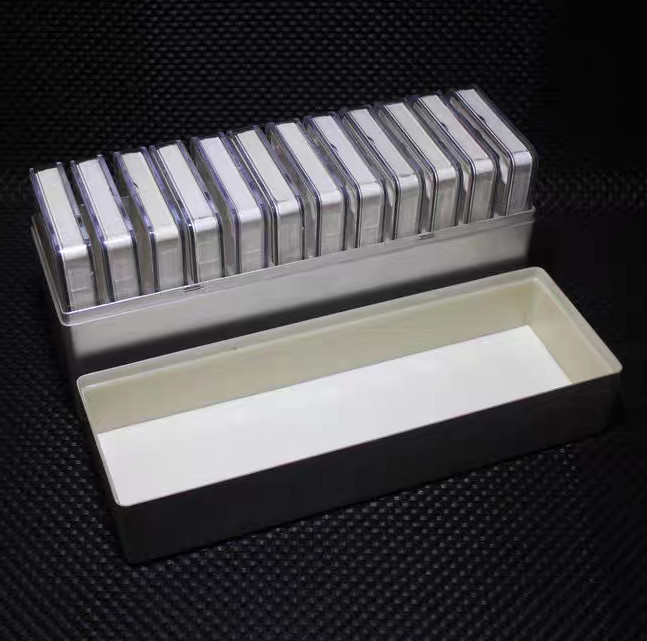 12 Protective Display Case in Plastic Storage Box For NGC / PCGS Slab Holder