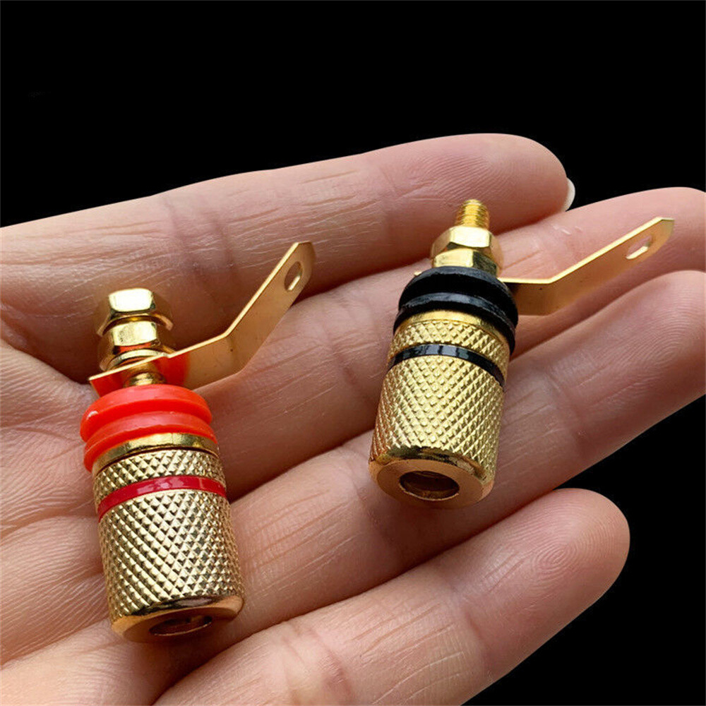 20Pcs Amplifier Speaker Terminal Binding Post 4mm Banana Plug Socket Connector