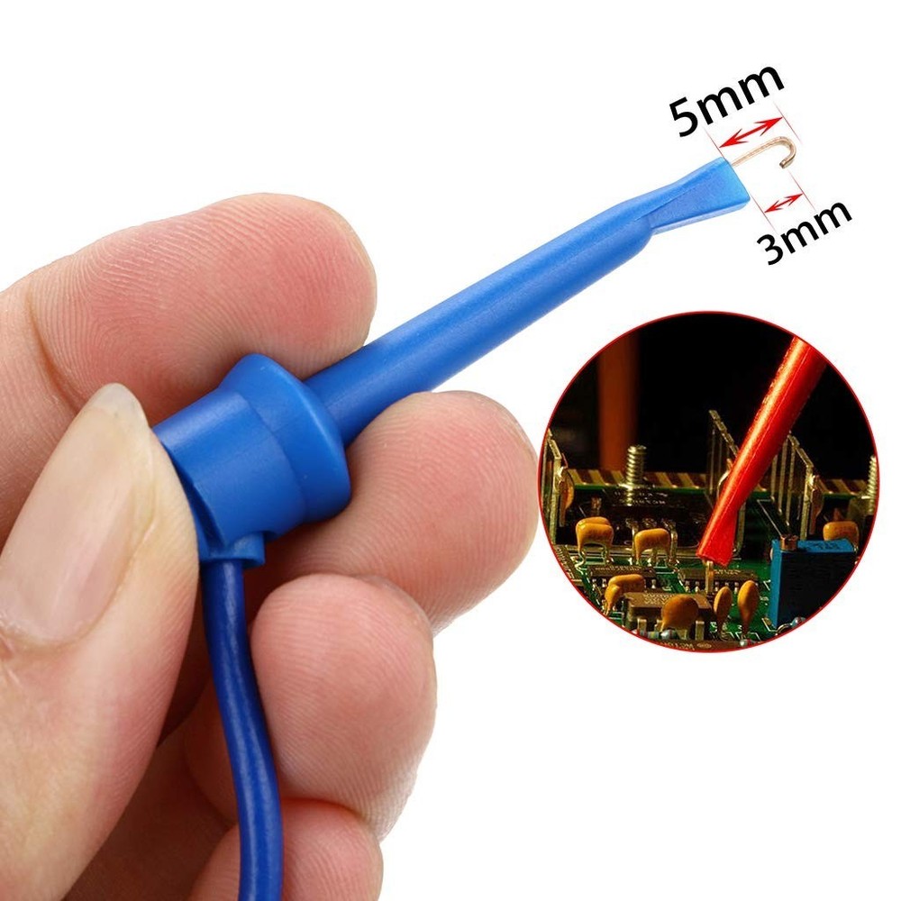 5-Pc Banana Plug Hook Cable Kit - Ideal for Electrical Testing