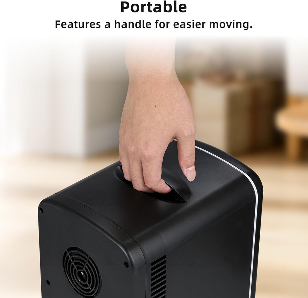 4L/6 Can Portable Mini Fridge Personal Compact Refrigerator Small Cooler