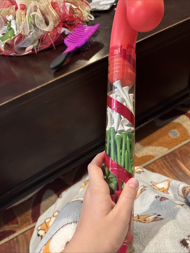 Candy Cane Golf Tees