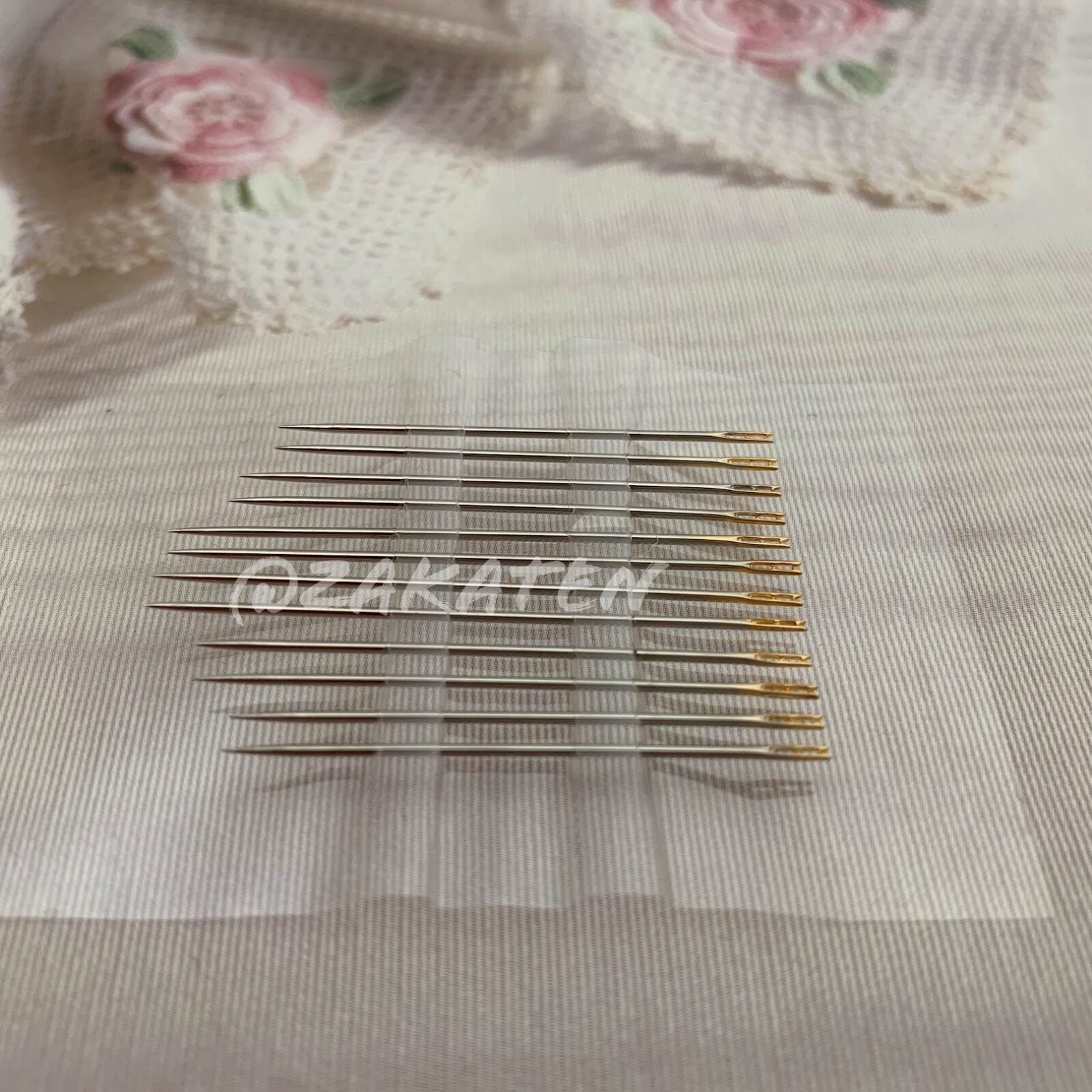12PCs Assorted Self-Threading/Easy to Thread Sewing Needles US Seller