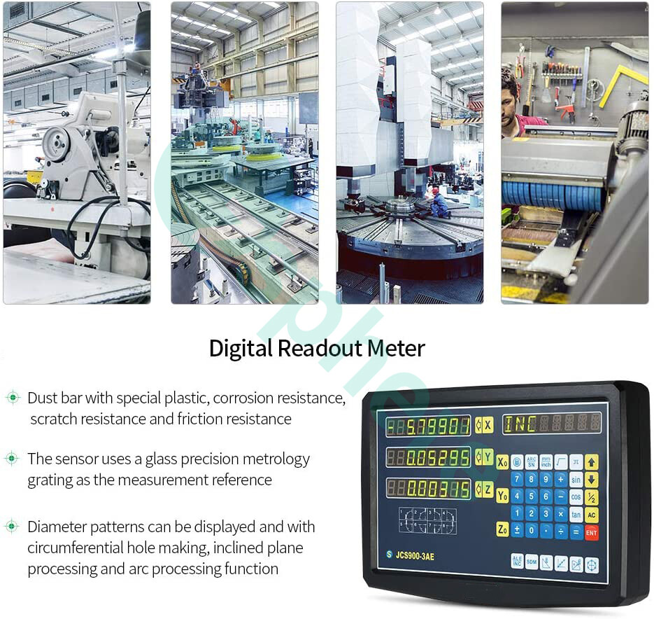 3 Axis DRO Digital Readout Linear Scale For Milling Lathe Machine High Precision