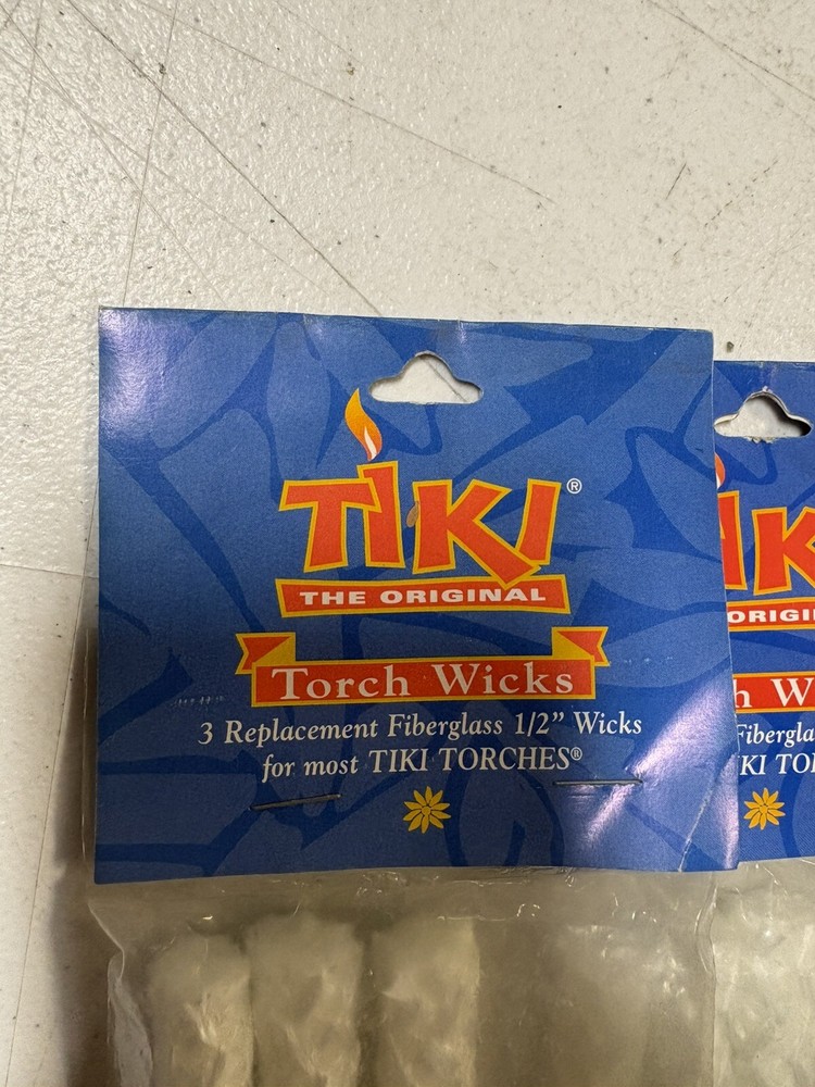 1/2” Tiki torch replacement wick Includes 4packs =12 Wicks