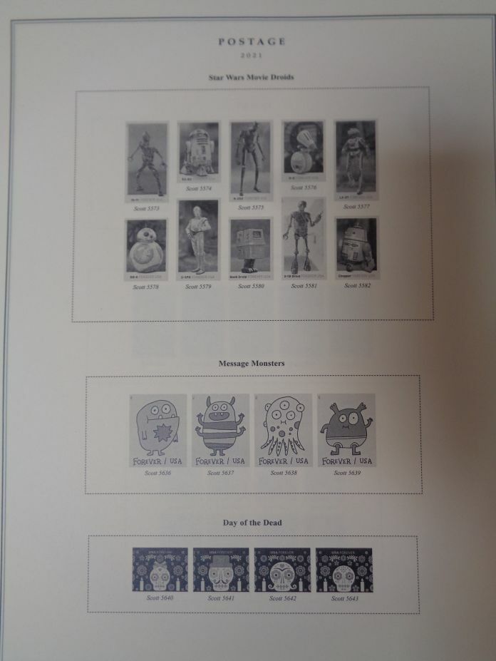 SCOTT National 2021 US Stamp album supplement # 89 NEW 100S021