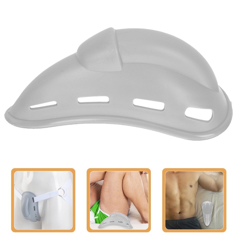 Plastic Crotch Guard Rugged Frame Breathable Groin Protector for Men Training