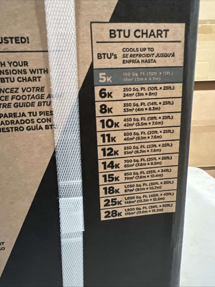 5,000 BTU 115-Volt Window-Mounted Mini-Compact Air Conditioner With Controls
