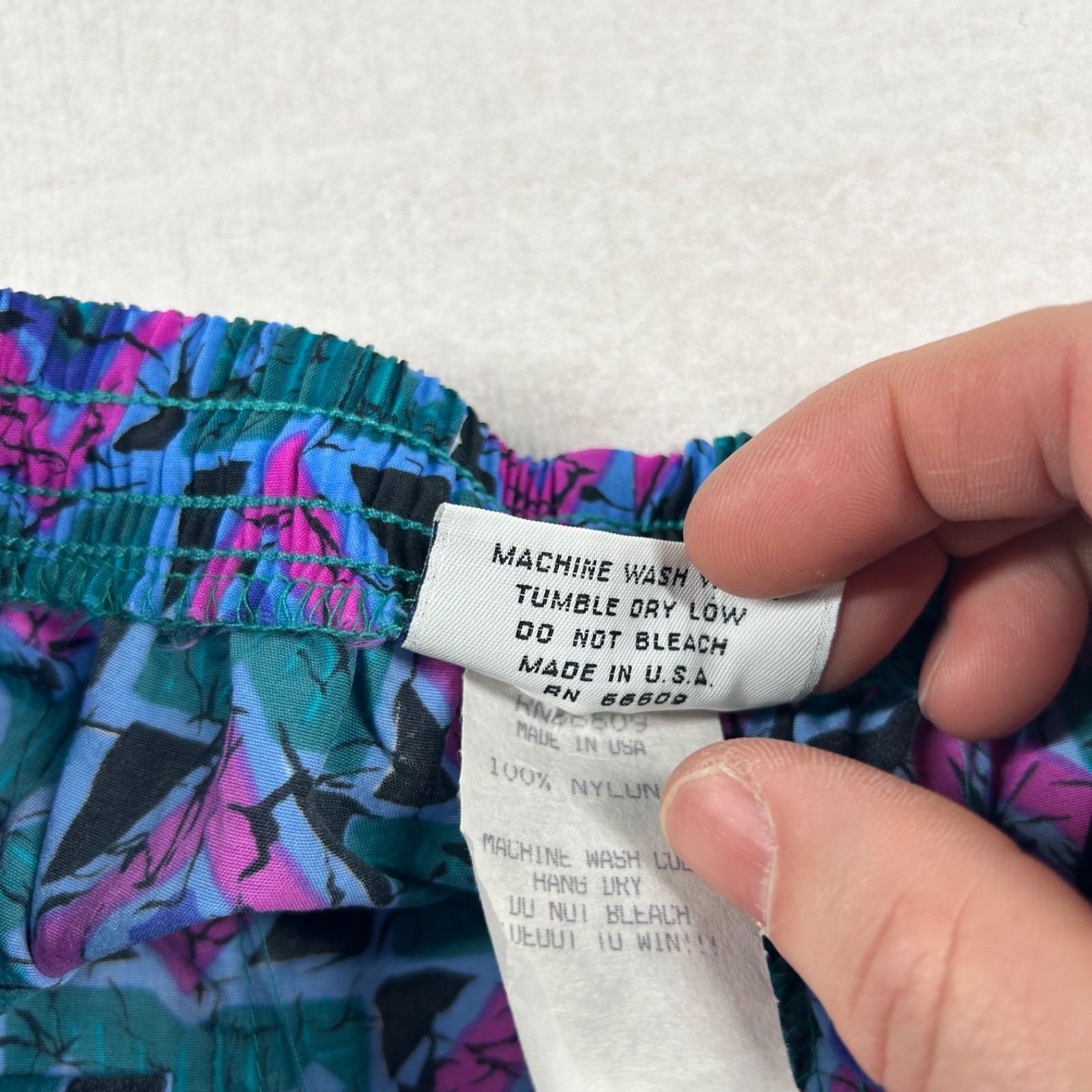 Vintage Sideout Pant Mens L Parachute Geometric Jams Hammer Beach Volleyball USA