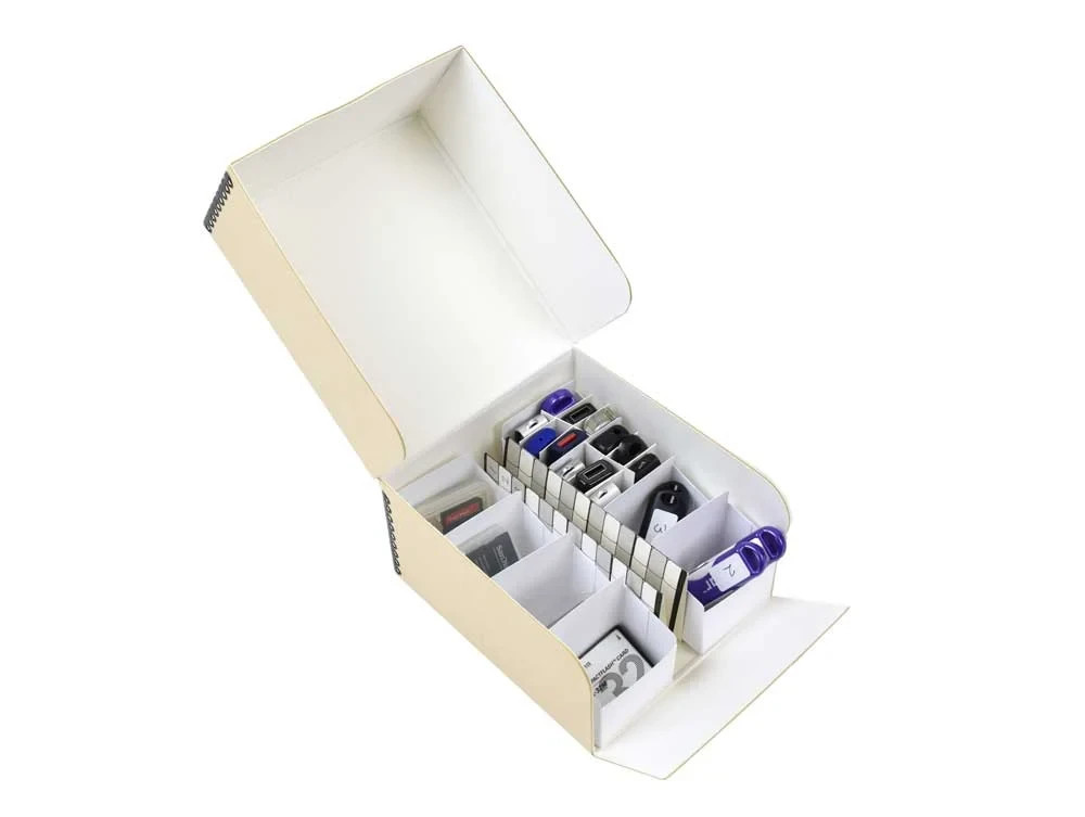USB & Memory Card Storage Kit – Archival Metal Box, Black