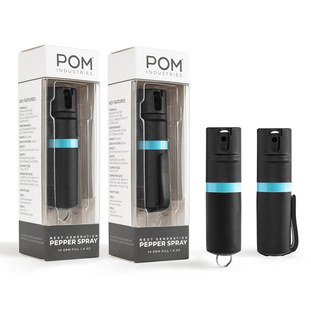 Pepper Spray Combo Pack Clip & Keychain - Maximum Strength OC Spray Self Defe...