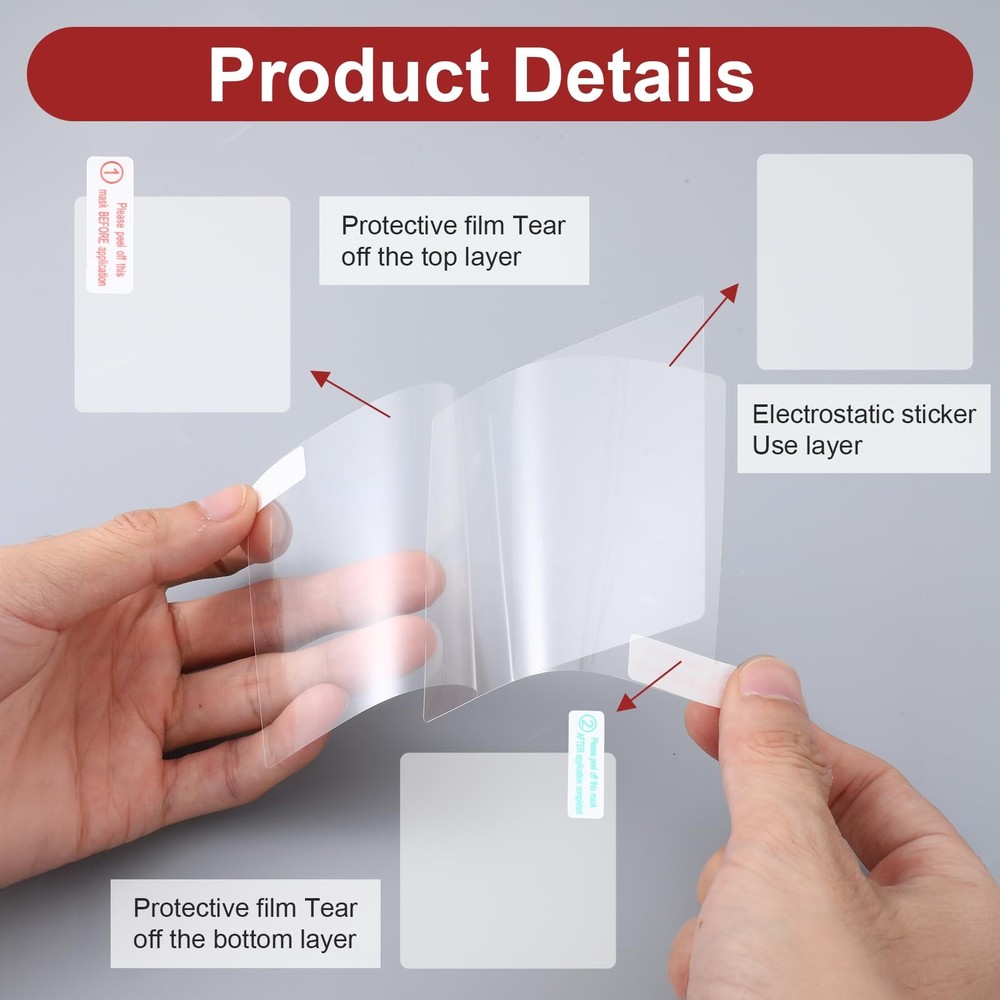 Electrostatic Sticker Mounting Dash Cam 20 PCS Double-Sided Adhesive Pad Elec...