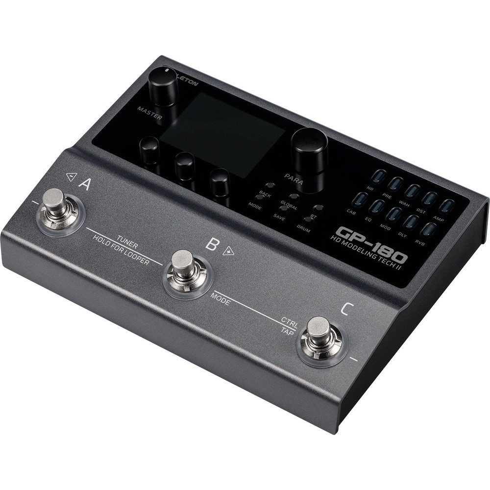 Valeton GP-180 Guitar Multi Effects Processor, 3 Footswitch Pedal, Built-in...
