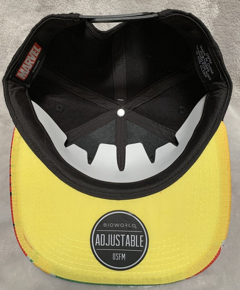 NEW Marvel WAKANDA FOREVER Black Panther Structured 6-Panel Snapback Cap Hat