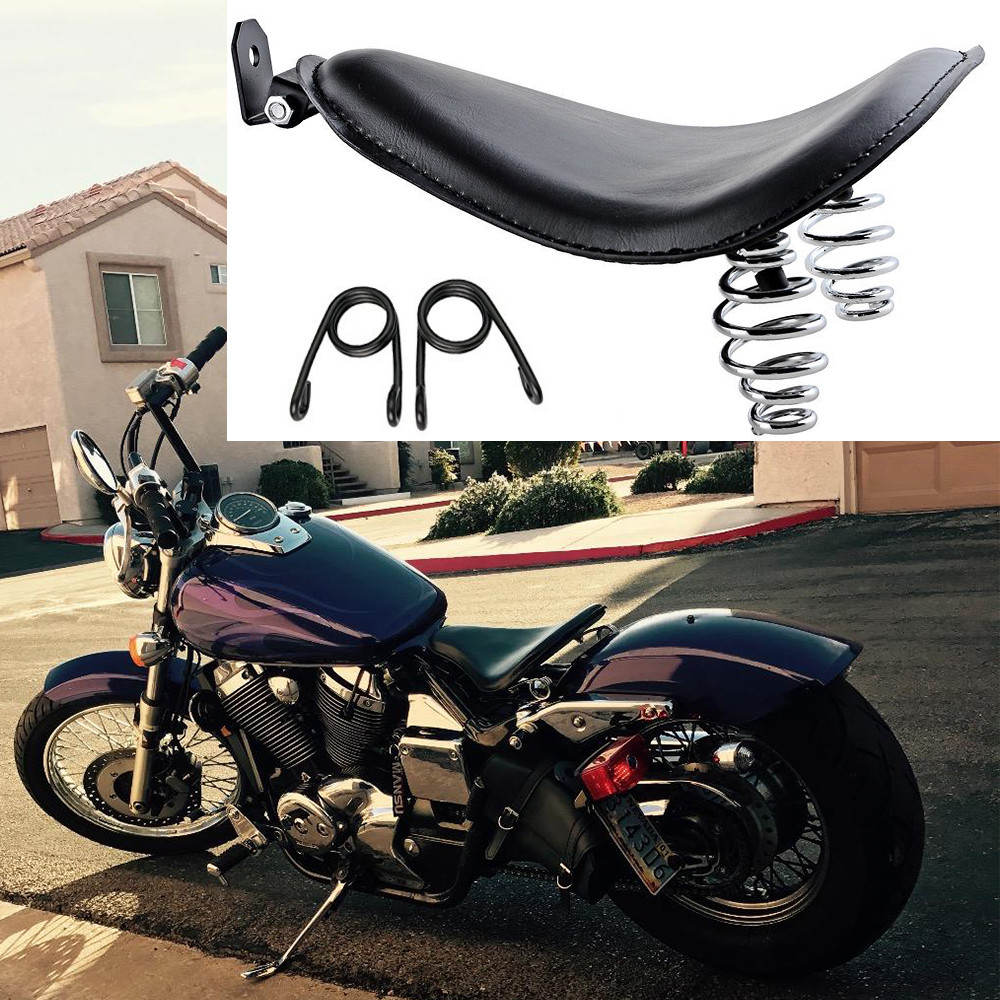 Refit Bobber Motorcycle Spring Solo Seat Custom For Harley Davidson Fatboy FLSTF