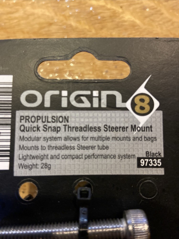 Origin8 Propulsion Quick Snap Threadless Steerer Mount w/5mm bolt.