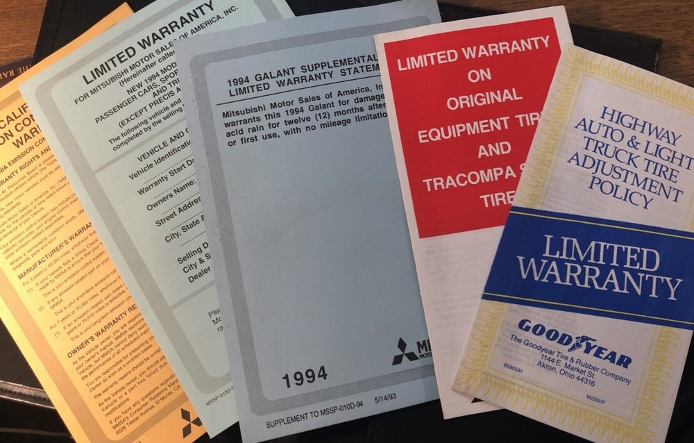 Mitsubishi Galant * 1994 Owner's Manual Complete