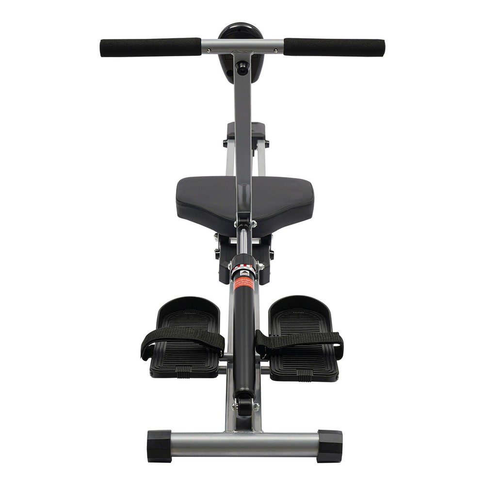 Foldable Rowing Exercise Machine Hydraulic Anti-slip Rowing Machine LED Meter