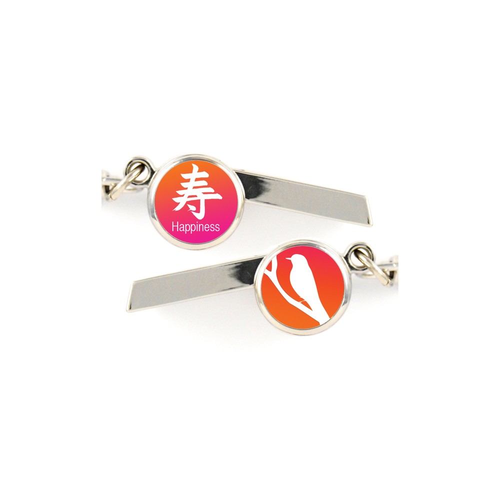 Happiness Safety Whistle Keychain