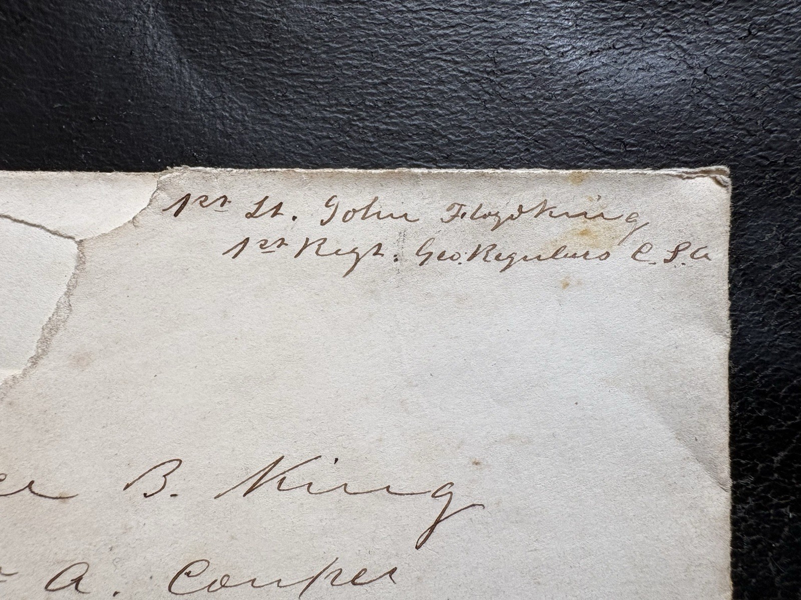 CSA Hand Carried Signed Soldier Cover J. Floyd King US House Of Reps Louisiana