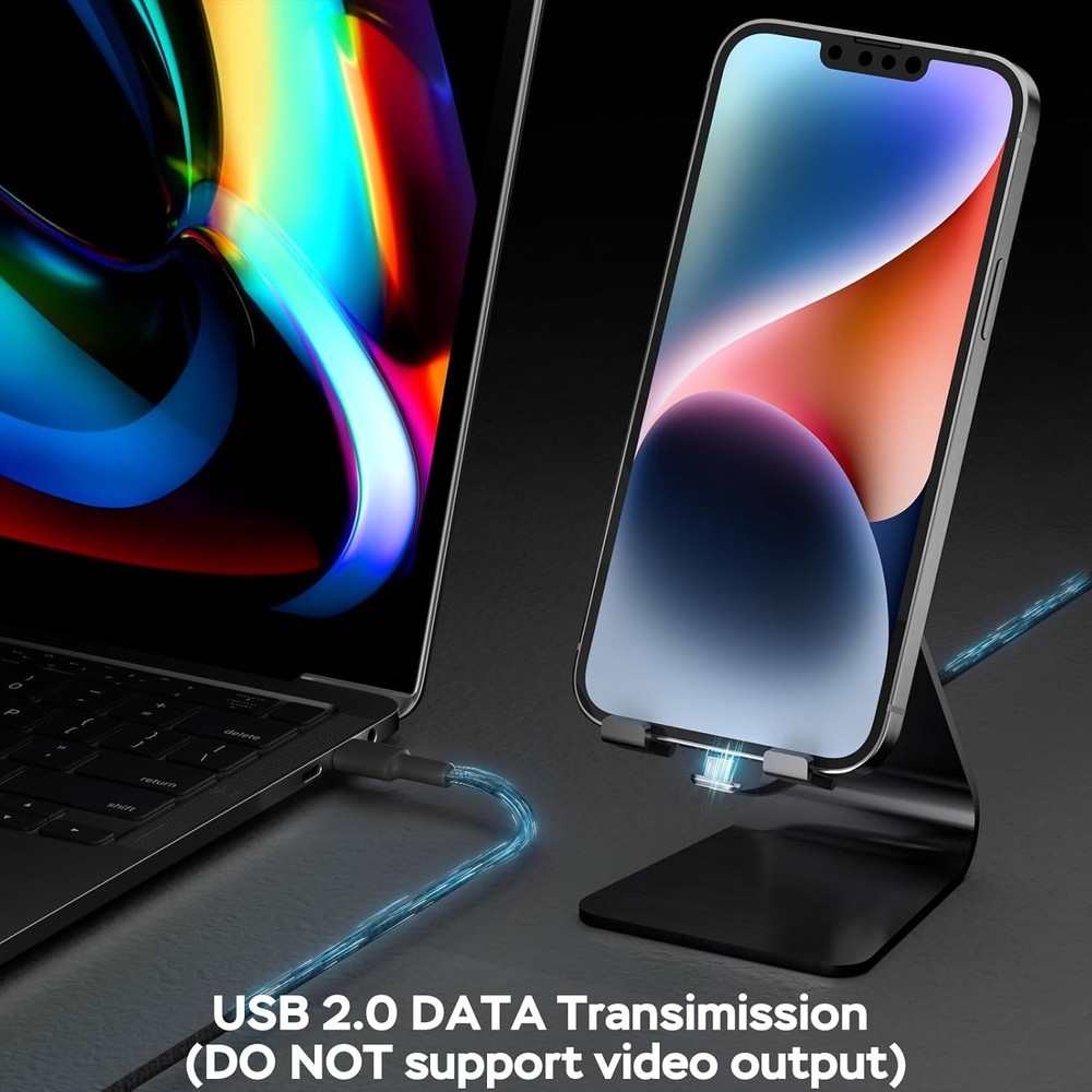 USB C to C Cable, 60W 3.3ft Flat C Charging Right Angle