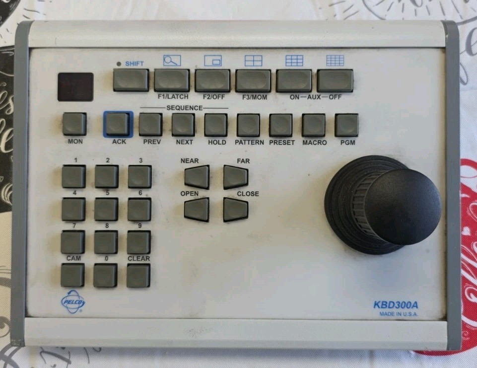 PELCO KBD300A CCTV Camera PTZ Controller Joystick and Keyboard