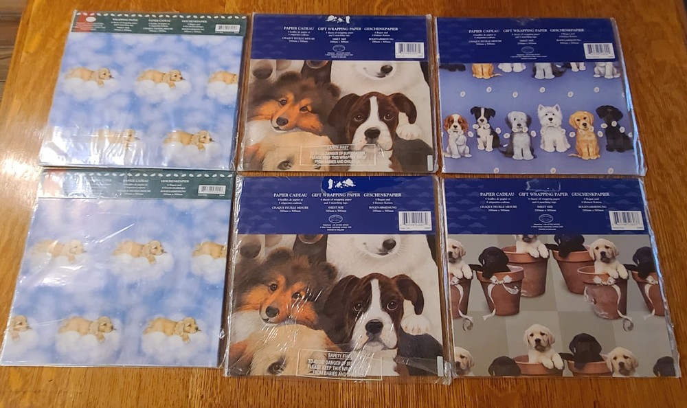 Dog Wrapping Paper (5pks plus 1 Free)