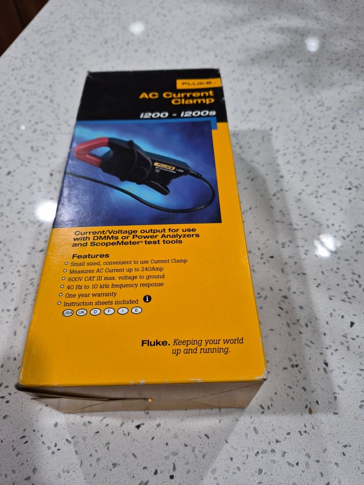 Fluke I200s AC Clamp-On Current Probe 1-200A