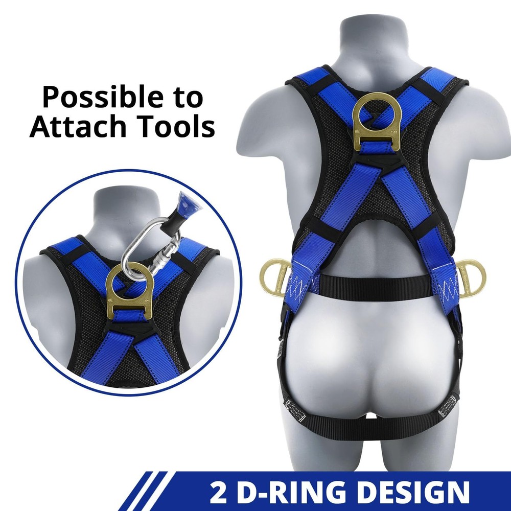 TRSMIMA Safety Harness Fall Protection - Fall Arrest Climbing Roofing Work Be...