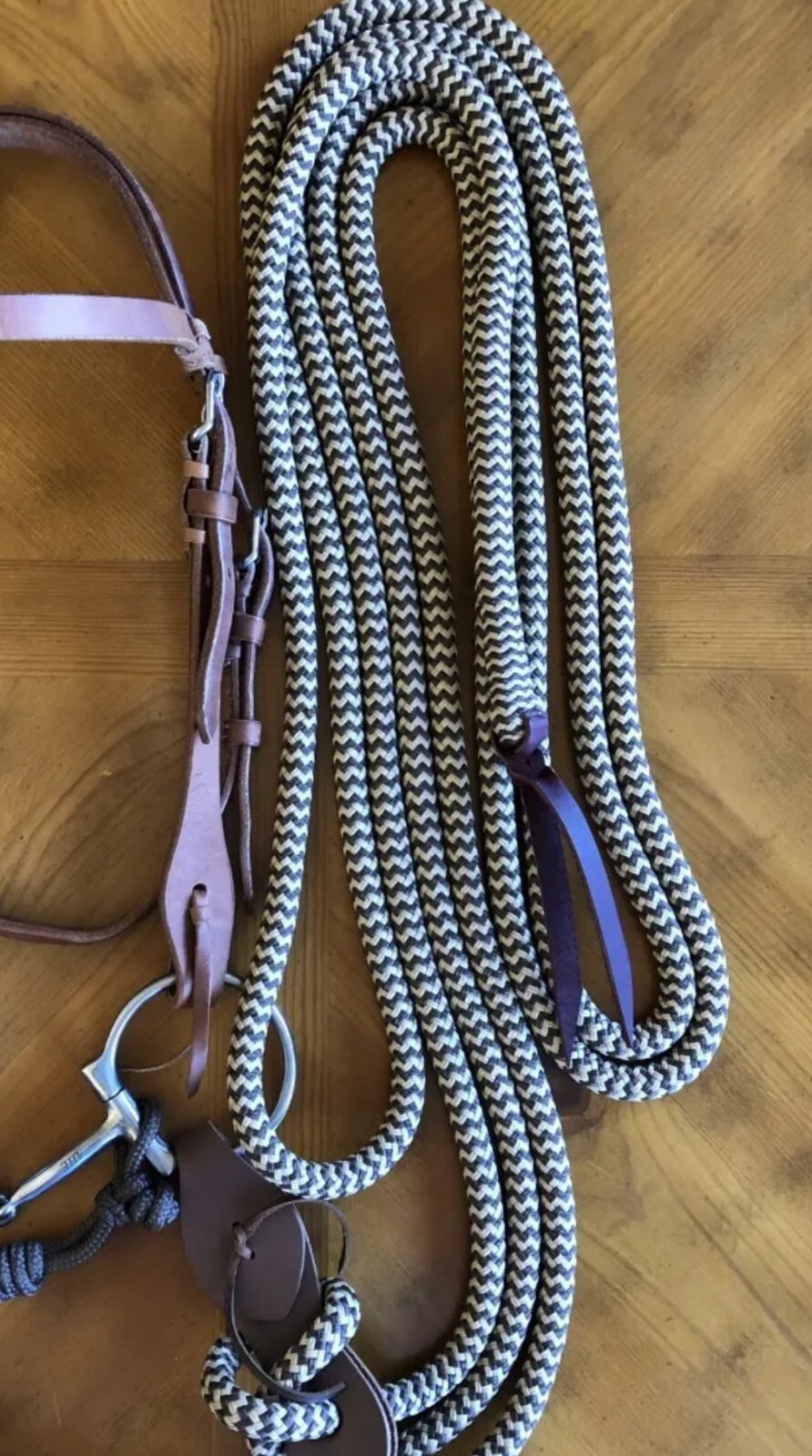 Beautiful Mecate Snaffle Bridle Same Quality As Clinton Anderson Pat Parelli