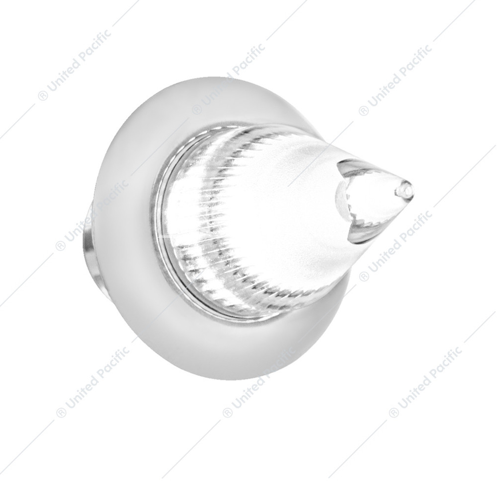 4 LED Dual Function 3/4" Mini Spike Light With SS Bezel Clear/White