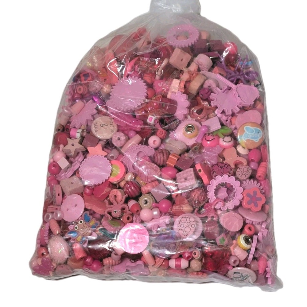 Pink - Curated Assemblage Materials For Art Project