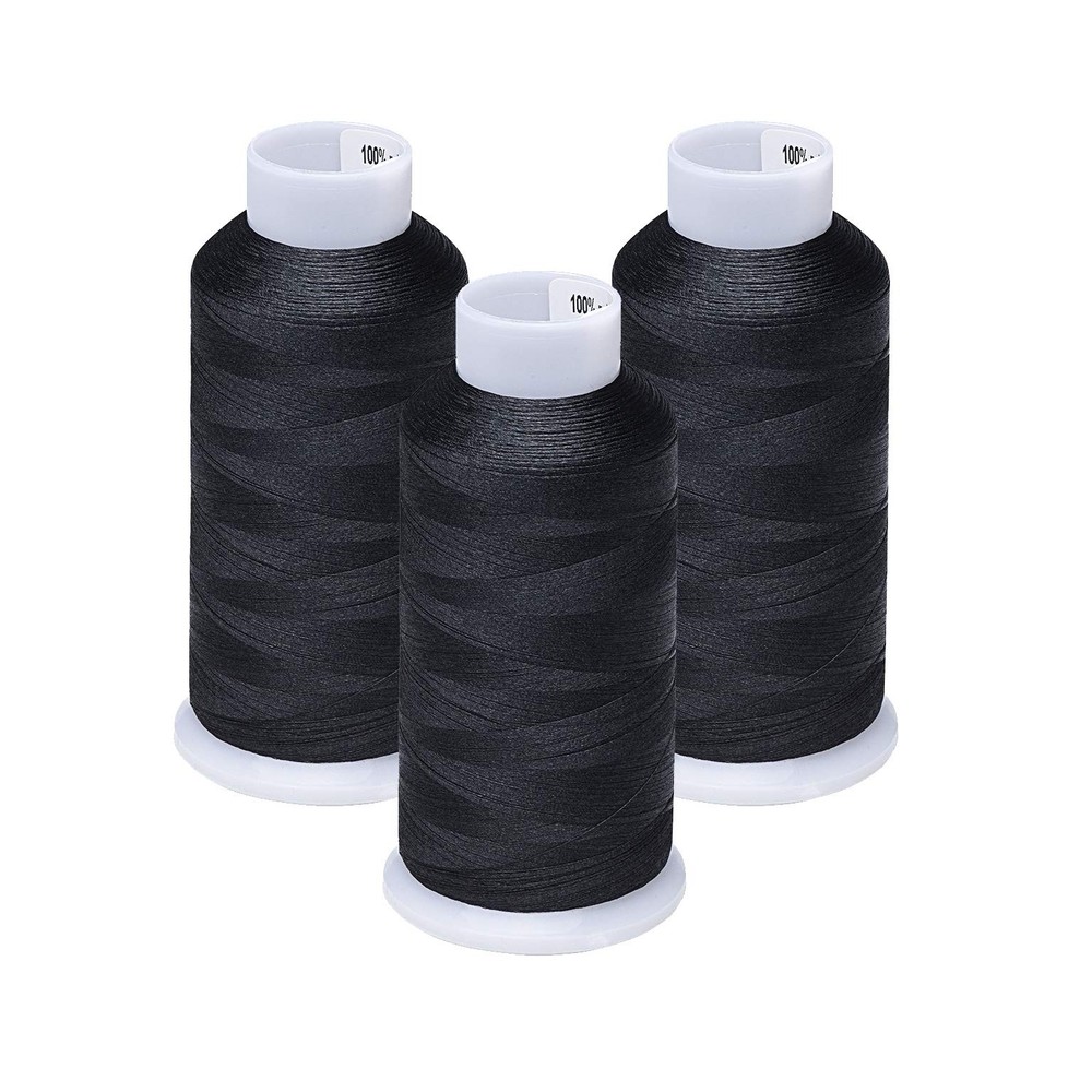 60WT Bobbin Fill Thread Machine Embroidery Thread Black 900