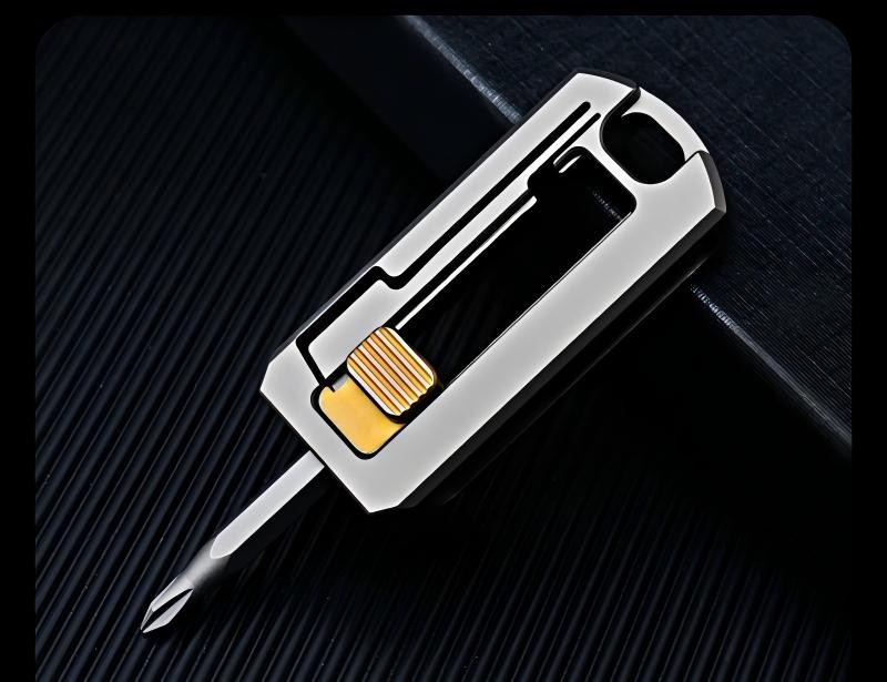 Titanium Screwdriver Portable Keychain Phillips Flathead Screwdriver EDC Tool