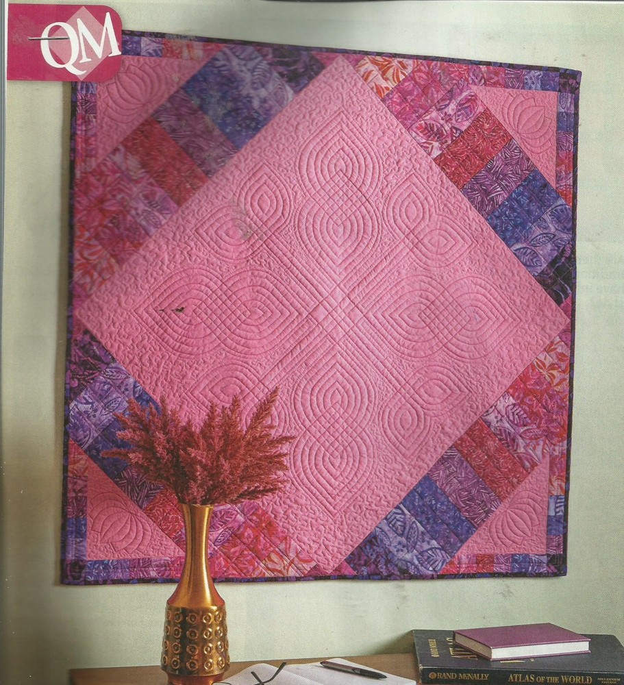 B0337  KANTHA KOLAM WALLHANGING QUILT PATTERN/INSTRUCTIONS