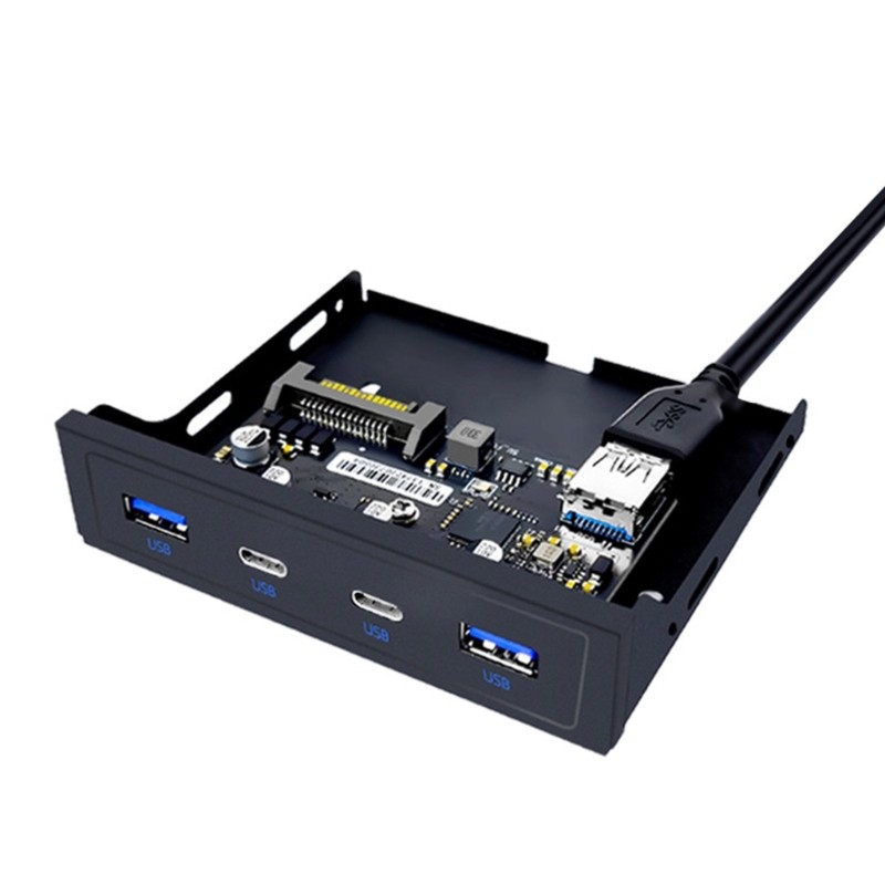 Multiport USB 3.2 Front Panel TypeC Expansion for Desktops 3.5" Floppy Drive