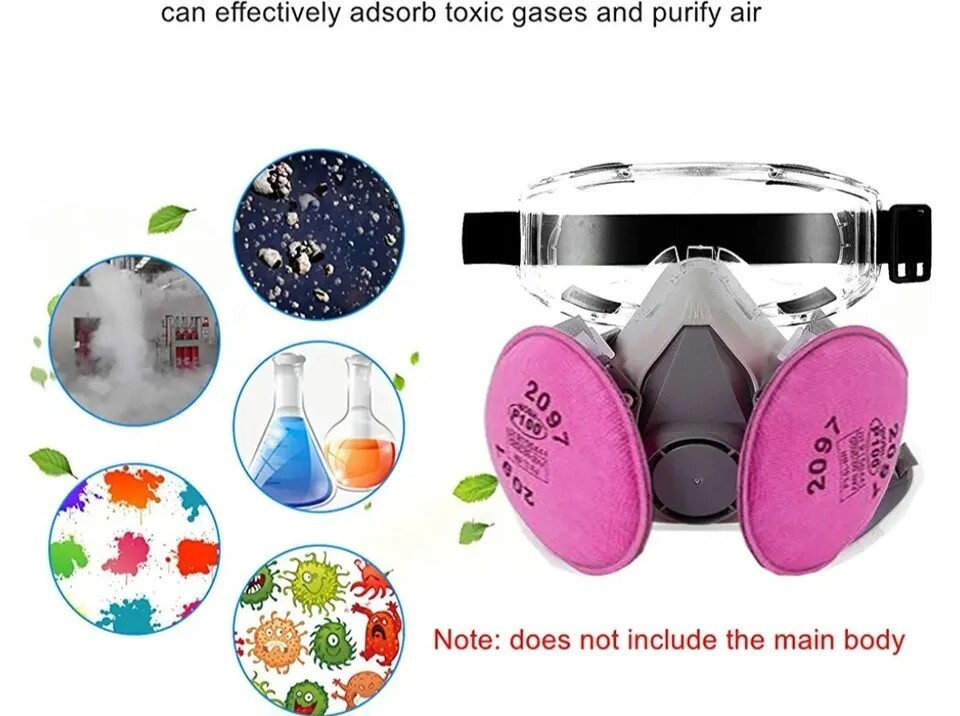 6 PCS (3 Pack) 2097 P100 Particulates Filter Compatible with 2097