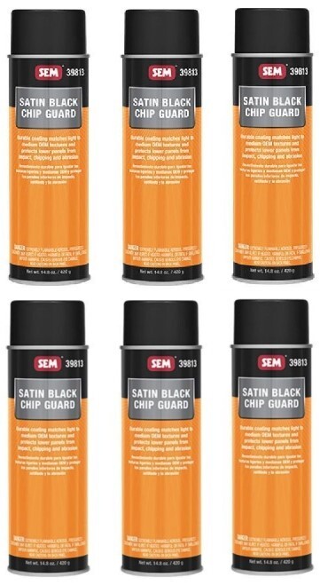 Satin Black Chip Guard SEM-39813 (6 Pack)