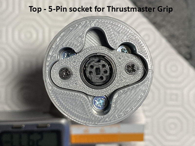 Winwing Joystick Base to Thrustmaster Joystick Grip Conversion Extension